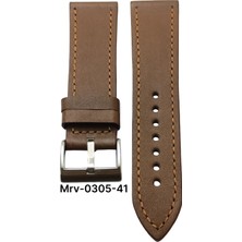 22 Mm-Mrv Spor Ceviz Düz Taba Dikiş Deri Kordon