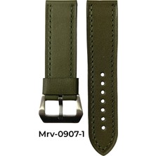 22X22 Mrv Premium Spor Haki Yeşil Düz Doğal Dikiş Beyaz Toka