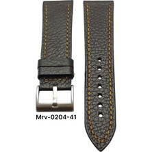 22 Mm-Mrv Spor Kahverengi Flotur Taba Dikiş Deri Kordon