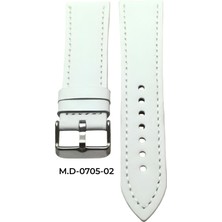 Mrv 26 Mm-M.d Spor Beyaz Düz Doğal Dikiş Deri Kordon