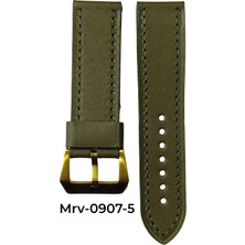 24X24 Mrv Premium Spor Haki Yeşil Düz Doğal Dikiş Gold Toka