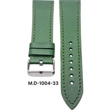 Mrv 20 Mm-M.d Spor Yeşil Düz Doğal Dikiş Deri Kordon