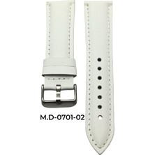 Mrv 24 Mm-M.d Bombeli Beyaz Düz Doğal Dikiş Deri Kordon