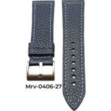 20 Mm-Mrv Spor Lacivert Flotur Açık Mavi Dikiş Deri Kordon