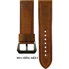 24X24 Mrv Premium Spor Taba Crazy Doğal Dikiş Beyaz Toka