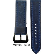 24X24 Mrv Premium Spor Lacivert Crazy Doğal Dikiş Siyah Toka