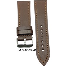 Mrv 24 Mm-M.d Spor Ceviz Düz Doğal Dikiş Deri Kordon