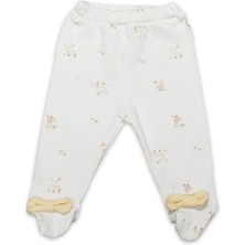 The Log İnvest Bistyle Patikli Alt Welcome Baby Duck 16107 Sarı-Ekru