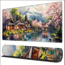 Sge Teknoloji 90X40 cm Manzara Temalı Kaydırmaz Taban Speed Yüzey Oyuncu Mouse Pad Gaming