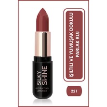 Golden Rose Silky Shine Hydrating Lipstick-Nemlendirici Parlak Ruj NO:221
