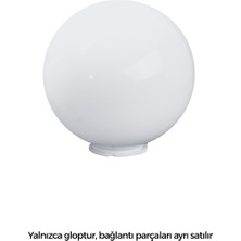 Yakan Aydınlatma 1 Adet Ø20cm Küre Glop Akrilik Opal yalnızca gloptur bağlantı parçasına ihtiyaç duyar