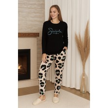 Remsa Kadın Desenli Saphire Pijama Takımı 0486 SIYAH05
