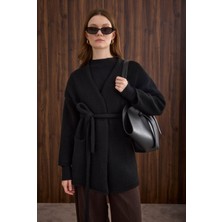 HE-QA Alpaka Hırka Siyah