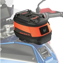 Rhinowalk MJX2011(TURUNCU) Manyetik Hızlı Sök-Tak Tank Çantası – Su Geçirmez, Geniş Hacimli, Mıknatıslı Motosiklet Tank Çantası