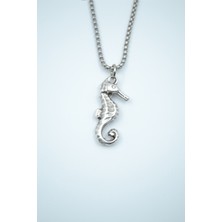 Alooya Denizatı Gümüş Kaplama Örme Zincir Kolye