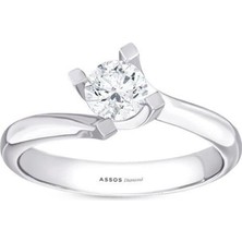 Assos Pırlanta 0.25 Karat Pırlanta Tektaş Yüzük