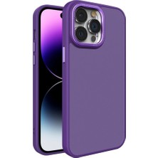 CoverZone Iphone 11 Pro Max ile Uyumlu Köşe Korumalı Buzlu Saydam Metal Koruma Çerçeveli Kamera Korumalı Kılıf