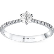 Assos Pırlanta 0.27 Karat Pırlanta Tektaş Yüzük