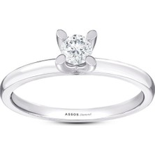 Assos Pırlanta 0.35 Karat Pırlanta Tektaş Yüzük