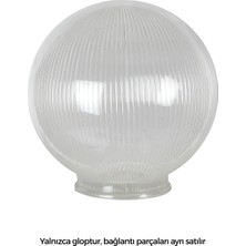 Yakan Aydınlatma 1 Adet  Ø35cm Akrilik Prizmatik Küre Glop yalnızca gloptur bağlantı parçasına ihtiyaç duyar