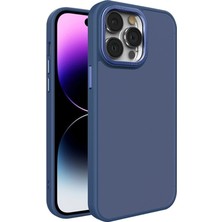 CoverZone Iphone 11 Pro Max ile Uyumlu Köşe Korumalı Buzlu Saydam Metal Koruma Çerçeveli Kamera Korumalı Kılıf