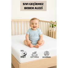 Formeya Sıvı Geçirmez Bebek Alezi %100 Pamuk Kumaş Çocuk Alezi, Park Yatak ve Beşik Yatağa Uygun Alez