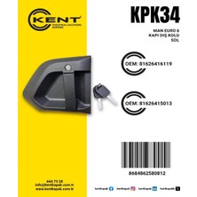  kent man euro 6 kapı dış kolu sol plastik kilitli