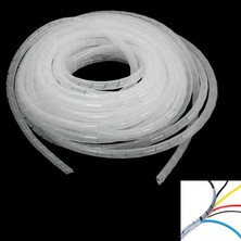 Kablo Toplama Spirali Helezon 12 mm 10 Metre Beyaz