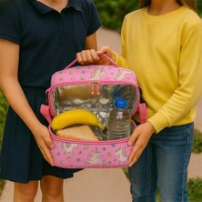 Storemax Beslenme Çantası Termoslu Kız Erkek Çocuk Okul Yemek Termal Çanta Anaokulu 2 Bölmeli Isı Yalıtımlı (Pembe)