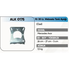  alkotek axor webasto tank ayağı 10/20 lt. özel