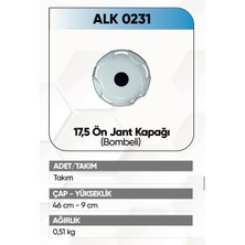  alkotek jant kapağı plastik ön 17,5 beyaz