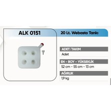  alkotek webasto tankı 20lt ( rekorlu )