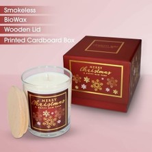 Storemax – Yılbaşı Hediyesi, Kar Tanesi, Ahşap ve Baharatlı Sandal Kokulu, Doğal Biyo Balmum, 135 G Kokulu Mum, 40 Saat Yanma Süresi, Lüks Kutulu, Kadın ve Erkek Için Şık Yılbaşı Hediyesi