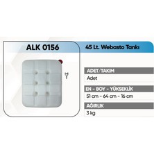  alkotek webasto tankı 45lt ( rekorlu ) beyaz