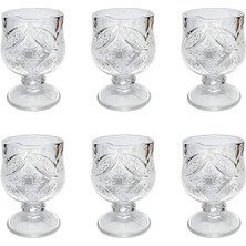 Storemax High-Tech 6'lı Kahve Yanı Su Bardağı, Ayaklı Seti, Çeyizlik, Misafir, Özel Gün, Mini Takım Likör Bardağı