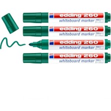 Storemax 260 Beyaz Yazı Tahtası Kalemi, Yeşil, 4'lü Set, Yuvarlak Uç 1,5-3 mm
