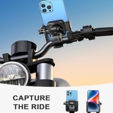 Storemax Cep Telefonu Tutucusu, Bisiklet ve Scooter Gidonu Için Telefon Klipsi, Süper Sağlam Yapıya Sahip, 4.7"-7.2” Telefonlar Için Uyumlu, Elektrikli Scooter ve Dağ Bisikletleri Için