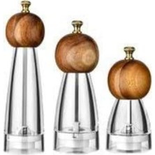 Storemax Akasya Kapaklı Baharat Öğütücü – 22,5 cm Cam Baharat, Tuz, Karabiber, Şık ve Dayanıklı Tasarım