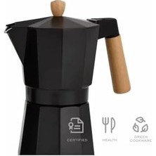 Storemax Mokapot 6-Cups Coffeehutt Bigg Coffee Kahve Demleme Kahve Ekipmanı Italyan Filtre Kahve Makinesi,siyah
