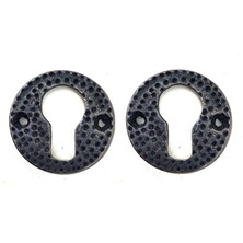 Antika Tarz Dekoratif Pirinç Oda Kilit Rozeti - 49MM, Oksit