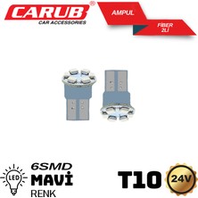  carub 24v dipsiz led ampül lazer mavi