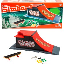 Storemax Parmak Kaykayı Extreme Rampa Oyun Alanı, Özel Motifli Kaykay, 8 Yedek Tekerlek, Aksesuarlı