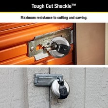 Storemax M40XKAD Magnum Heav Duty Anahtarlı Disk Asma Kilit, Paslanmaz Çelik, Gümüş Rengi