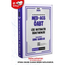 Pegem Akademi 2026 MEB-AGS ÖABT Lise Matematik Öğretmenliği Tamamı Çözümlü E-Kitap Eğitim Bilgileri