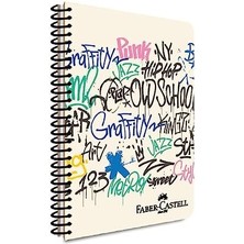 Storemax Grafiti Spiralli Defter, A4, 80 Yaprak, 70G Kağıt, Kareli, Dayanıklı Kapak, Kolay Açılan Spiral Cilt, Asorti Renkler