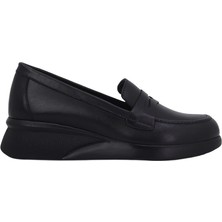Albini 2630Z704 Hakiki Deri Siyah Loafer Ayakkabı