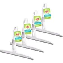 Storemax -Brite Çift Bıçaklı Çekeceği, Aynalarda, Cam Duş Kapılarında, Pencerelerde ve Daha Fazlasında Güvenli, 4 Adet