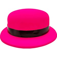 Neon Partisi Pembe Renk Melon Plastik Parti Şapkası