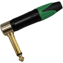 6.3 mm Mono L Tip Plastik Gövde Metal Uç Gitar Jack Fiş