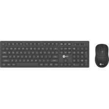 Lecoo KW201 Q Klavye - Mouse Set Siyah